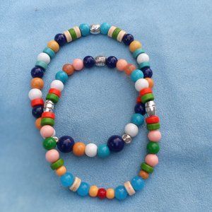 Multicolored Beaded Stretch Bracelet